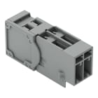 WAGO - 1-Leiter-Stiftleiste, CAGE CLAMP®, 4mm², grau