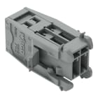 WAGO - 1-Leiter-Stiftleiste, CAGE CLAMP®, 4mm², grau