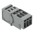 WAGO - 1-Leiter-Stiftleiste, CAGE CLAMP®, 4mm², grau