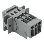 WAGO - 1-Leiter-Stiftleiste, CAGE CLAMP®, 4mm², grau