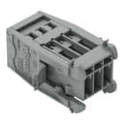 WAGO - 1-Leiter-Stiftleiste, CAGE CLAMP®, 4mm², grau