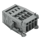 WAGO - 1-Leiter-Stiftleiste, CAGE CLAMP®, 4mm², grau