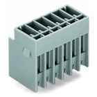 WAGO - THT-Stiftleiste, Lötstift 1, 0x1, 0mm, gerade, gr-ge/grau