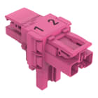 WAGO - T-Verteiler, 2-polig, Kod. B, pink