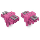 WAGO - T-Verteiler, 3-polig, Kod. B, pink