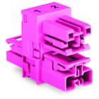 WAGO - h-Verteiler, 2-polig, Kod. B, pink