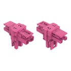 WAGO - T-Verteiler, 2-polig, Kod. B, pink