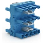 WAGO - 5-fach-Verteiler, 5-polig, Kod. I, blau