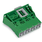 WAGO - Snap-In-Stecker, 4-polig, Kod. Q, grün