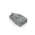 WAGO - Stecker, 2-polig, Kod. B, grau