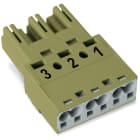 WAGO - Stecker, 3-polig, Kod. B, hellgrün