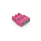 WAGO - Stecker, 3-polig, Kod. B, pink