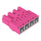 WAGO - Stecker, 4-polig, Kod. B, pink