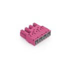 WAGO - Stecker, 4-polig, Kod. B, pink