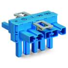 WAGO - T-Verteiler, 5-polig, Kod. I, blau