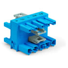 WAGO - 3-fach-Verteiler, 5-polig, Kod. I, blau