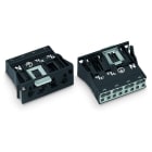 WAGO - Snap-In-Stecker, 4-polig, Kod. A, schwarz