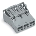 WAGO - Snap-In-Stecker, 3-polig, Kod. B, grau