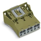 WAGO - Snap-In-Stecker, 3-polig, Kod. B, hellgrün