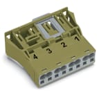 WAGO - Snap-In-Stecker, 4-polig, Kod. B, hellgrün