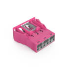 WAGO - Snap-In-Buchse, 3-polig, Kod. B, pink