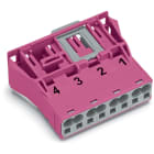 WAGO - Snap-In-Stecker, 4-polig, Kod. B, pink