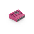 WAGO - Snap-In-Stecker, 4-polig, Kod. B, pink
