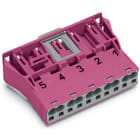 WAGO - Snap-In-Stecker, 5-polig, Kod. B, pink