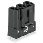 WAGO - Stecker für Leiterplatten, gerade, 3-polig, schwarz