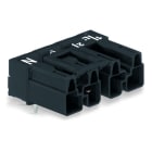 WAGO - Stecker für Leiterplatten, abgewinkelt, 4-polig, schwarz