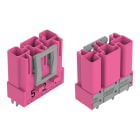 WAGO - Stecker für Leiterplatten, gerade, 3-polig, pink