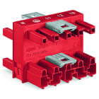 WAGO - 3-fach-Verteiler, 5-polig, Kod. P, rot