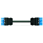 WAGO - konfektionierte Verbindungsleitung, B2ca, Buchse Stecker, blau