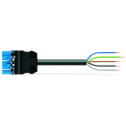 WAGO - konfektionierte Anschlussleitung, B2ca, Stecker/offenes Ende, blau
