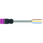 WAGO - konfektionierte Anschlussleitung, Eca, Stecker/offenes Ende, pink