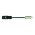 WAGO - konfektionierte Anschlussleitung, B2ca, Stecker/offenes Ende, schwarz