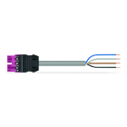 WAGO - konfektionierte Anschlussleitung,Eca,Stecker/offenes Ende,pink
