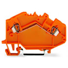 WAGO - 2-Leiter-Durchgangsklemme, 2,5mm², mittige Beschriftung, orange