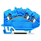 WAGO - 3-Leiter-Durchgangsklemme, 2,5mm², für Anwendungen Ex i geeignet, blau