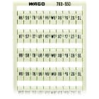 WAGO - WMB-Beschriftungskarte, bedruckt, weiß, R6,S6,T6..Y6,Z6,SL bis R10,S10,T10..Y10,Z10,SL