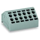 WAGO - 2-Leiter-Federleiste, 1,5mm², Rastermaß 5mm, grau