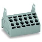 WAGO - 2-Leiter-Federleiste, 1,5mm², Rastermaß 5mm, grau