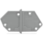 WAGO - Abschlussplatte, anrastbar, 1,5mm dick, grau