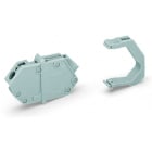 WAGO - Durchführungsklemme, Leiter-/Leiteranschluss, Blechdicke 1-4mm, blau