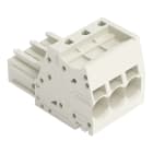 WAGO - 1-Leiter-Federleiste, Push-in CAGE CLAMP®, 10mm², lichtgrau