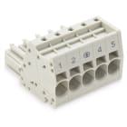 WAGO - 1-Leiter-Federleiste, Push-in CAGE CLAMP®, 10mm², lichtgrau
