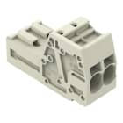 WAGO - 1-Leiter-Stiftleiste, Push-in CAGE CLAMP®, 10mm², lichtgrau