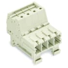 WAGO - 1-Leiter-Stiftleiste, Push-in CAGE CLAMP®, 10mm², lichtgrau