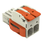 WAGO - 1-Leiter-Federleiste, Hebel, Push-in CAGE CLAMP®, lichtgrau