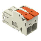 WAGO - 1-Leiter-Stiftleiste, Hebel, Push-in CAGE CLAMP®, lichtgrau